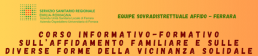 Corso Informativo-Formativo sull'Affido Familiare e sulle diverse forme di vicinanza solidale